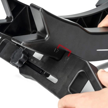 Stand de vélo sous la roue de pneu avec une largeur réglable 3 - 8 cm - Noir