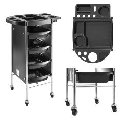 Mobile hairdresser on wheels with Physa drawers 4 drawers