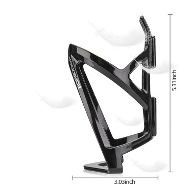 Maniglia per biciclette su una bottiglia di bottiglia - nero