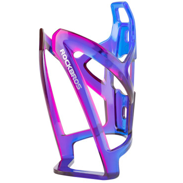 Alça de bicicleta em uma garrafa de garrafa - azul-roxo