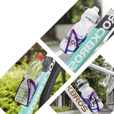 Bicycle handle on a bottle bottle - blue-purple