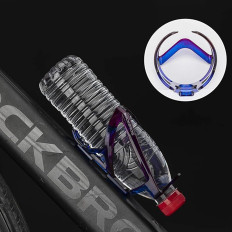 Alça de bicicleta em uma garrafa de garrafa - azul-roxo