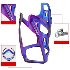 Alça de bicicleta em uma garrafa de garrafa - azul-roxo