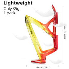 Poignée à vélo sur une bouteille de bouteille - rouge-jaune