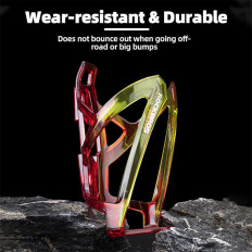 Bicycle handle on a bottle bottle - red-yellow