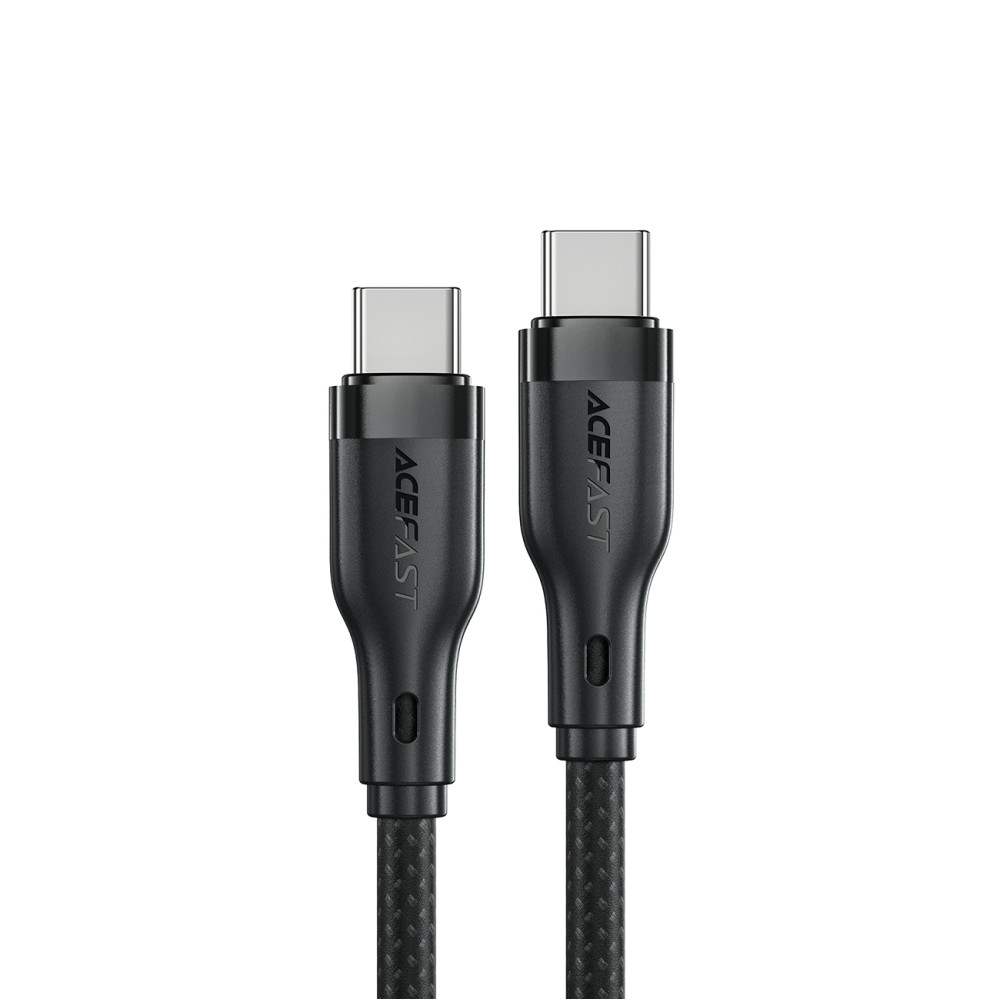 Kabel-flexibel kabel i USB-C-kortplats - USB-C 60W 3A 1.2m - svart