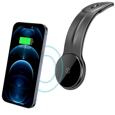 Nositelj auto kokpita za telefon s 15W Magsafe Induction Loader - Crno