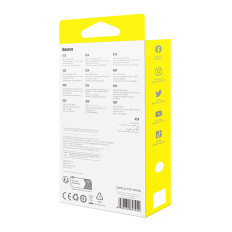 2X Kaapeli Cafule USB-C - USB-C 100W 2m - punainen musta ja musta ja harmaa