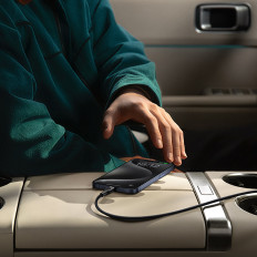 Flash kábel 2 USB-A - USB-C 100W 2M - čierna