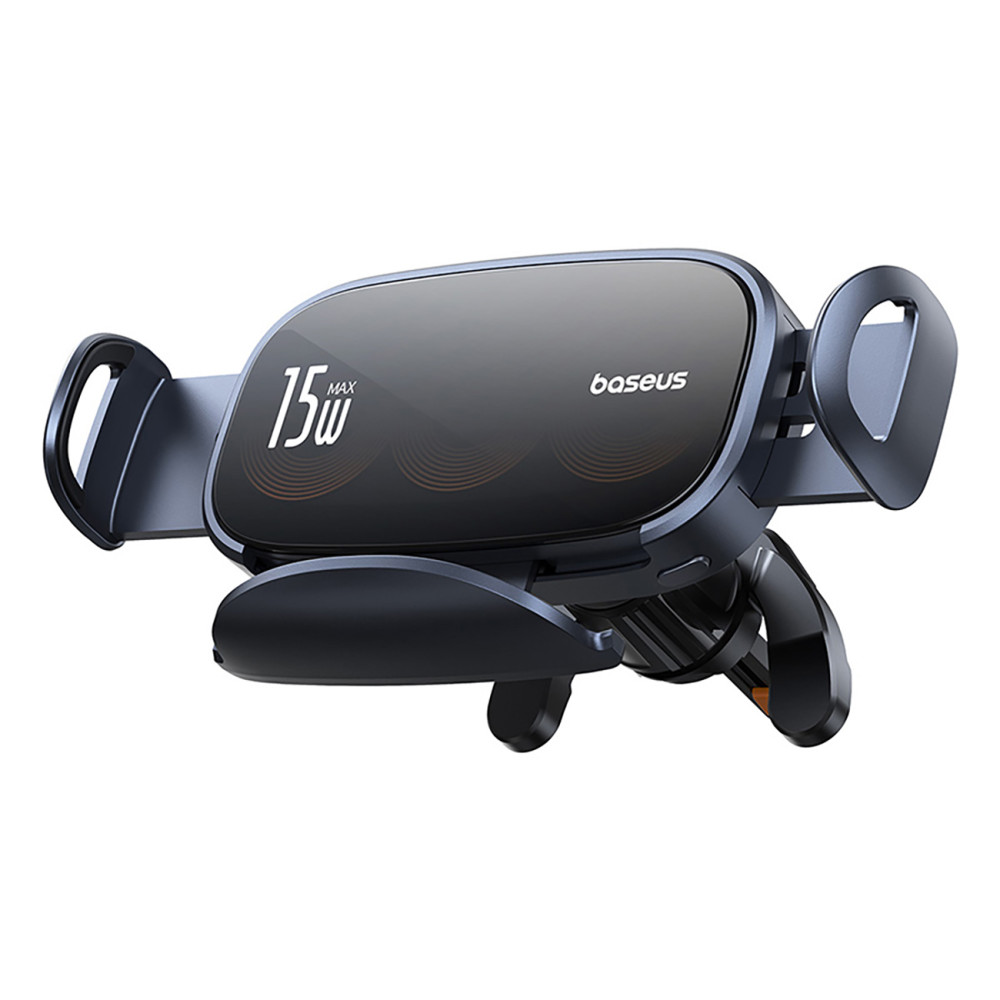 Suporte de carro xadrez com carregador de indução com bobina tripla - preto