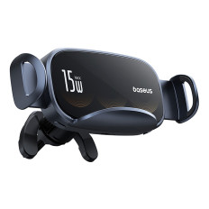 Suporte de carro xadrez com carregador de indução com bobina tripla - preto