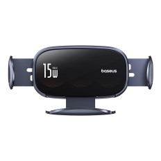 Suporte de carro xadrez com carregador de indução com bobina tripla - preto