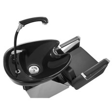 Washing washbasin with hairdressing chair Physa Black Sorrent