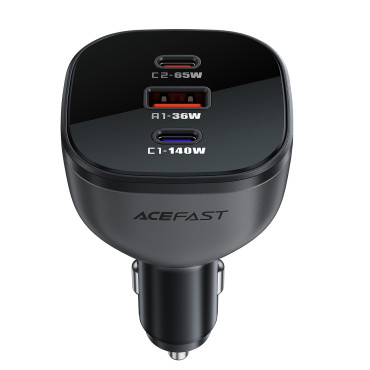 Autoladegerät B14 165W 2x USB-C 1x USB-A - Schwarz