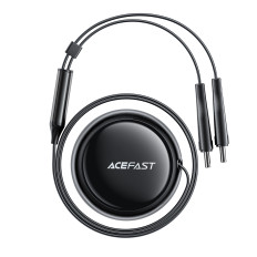Carregador de carro B13 53W USB-A + 2 Cabos suspensos USB-C - Preto