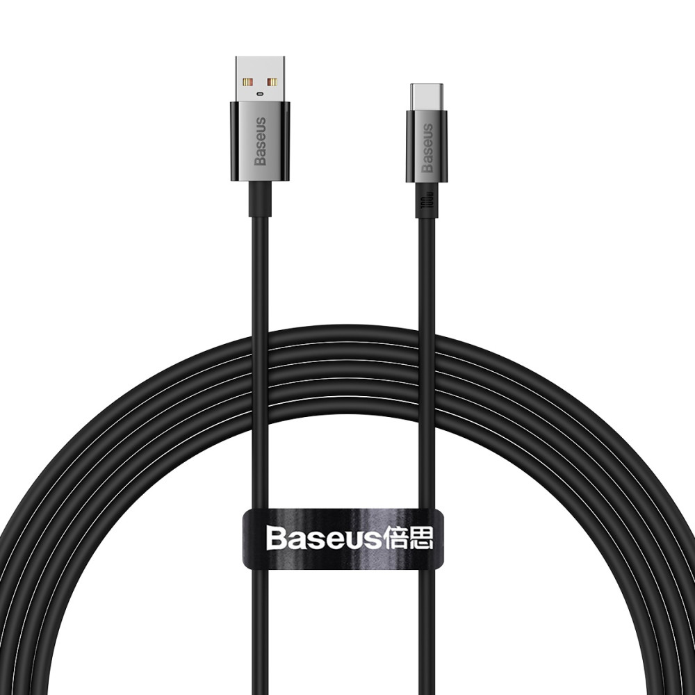 Câble Supérieur série USB-A - USB-C 100W à Huawei Honor 1.5m - noir