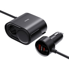 2x Chargeur Nid Cloche Note Adaptateur Haute Efficacité Pro USB-A USB-C 30W - Noir