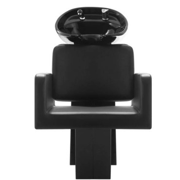 Lavado de lavabo con silla de peluquería. Physa Negro térmico