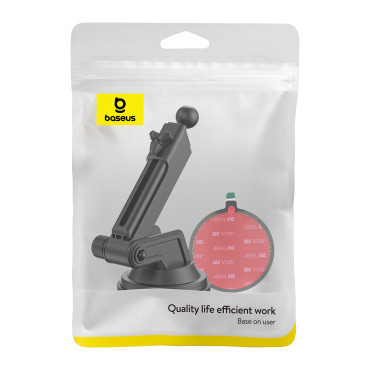 Base com copo de sucção para suporte de carro Via Láctea Pro - Preto