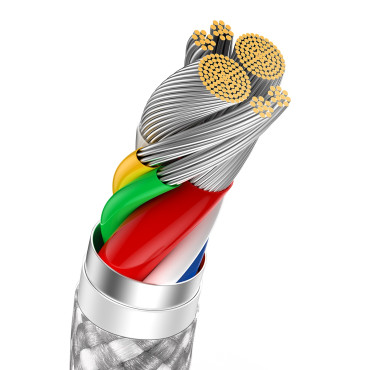 Kabel Dynamic Series USB-C - USB-C 100W 1M - White