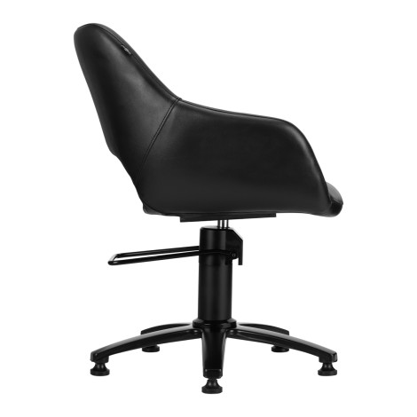 Fauteuil de coiffure GABBIANO Lima noir — vue latérale