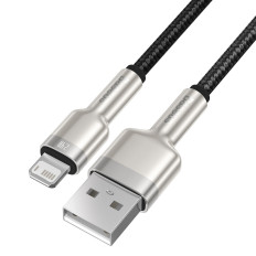 Cable Cafule Series Cable Metal Data USB-A - Rayo de iPhone 2.4A 1M - Negro