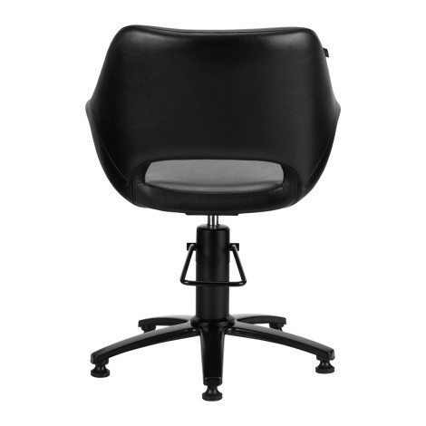 GABBIANO HAIRDRESSING CHAIR LIMA BLACK — rear view