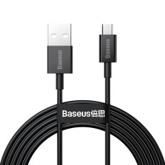 Kabelski vrh USB-A kabel - Micro USB 2A 2M - črna
