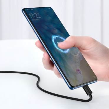 Kabelski vrh USB-A kabel - Micro USB 2A 2M - črna