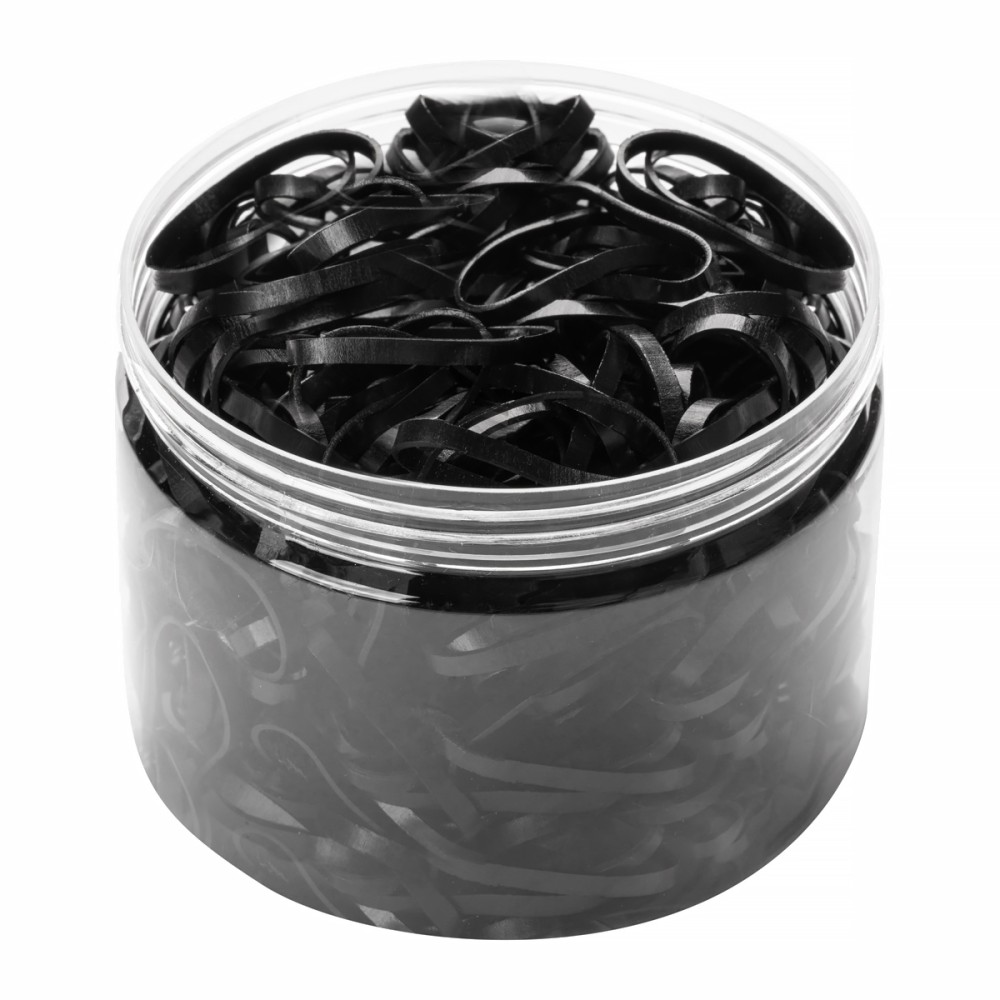 Gomas para el cabello negras — vista frontal