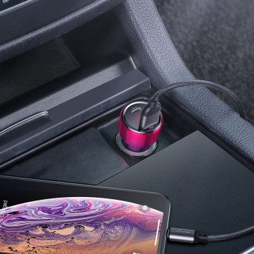 Čarobna serija PPS USB-C USB-A 45W PD QC 5A - Pink-Blue