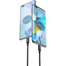 Kábel Superior Series USB-A - USB-C 100W 1M - čierna