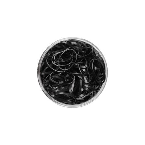 HAIR RUBBER BANDS - SORT — ovenfra