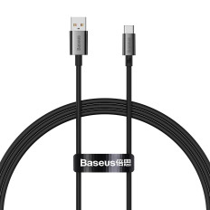 Cable Superior sērija USB-A - USB-C 100W 2m - melns