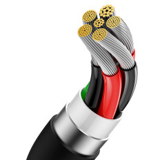 Cable Superior sērija USB-A - USB-C 100W 2m - melns