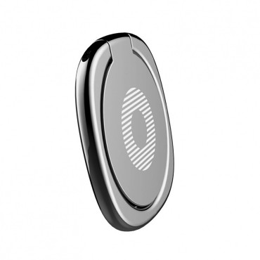 Maniglia magnetica per il telefono sul dito di privazione con una funzione stand - nero