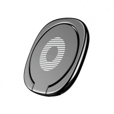 Maniglia magnetica per il telefono sul dito di privazione con una funzione stand - nero