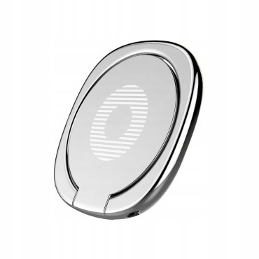 Poignée magnétique pour le téléphone à anneau de phyvity avec fonction de support - argent