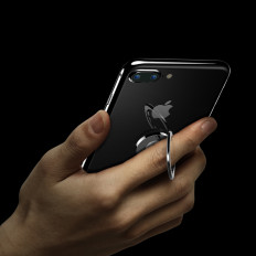 Poignée magnétique pour le téléphone à anneau de phyvity avec fonction de support - argent