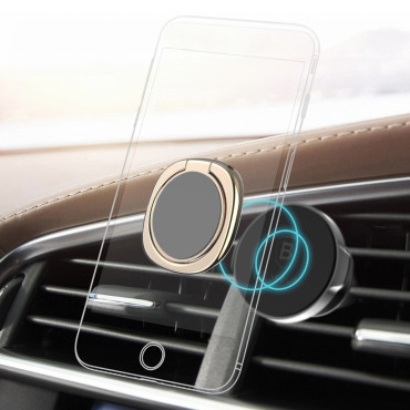 Magnetiskt handtag för telefonen på provknappen med en stativ-gyllene funktion