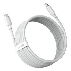 2x kabelski kabel preprost modrost kabel iPhone strele - USB-C 20W 1.5 M - bela