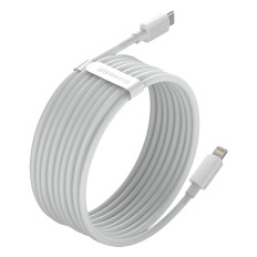 2x kabelski kabel preprost modrost kabel iPhone strele - USB-C 20W 1.5 M - bela