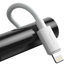 2x kabelski kabel preprost modrost kabel iPhone strele - USB-C 20W 1.5 M - bela