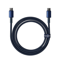Cable de tungsteno USB-C de tungsteno de cable - USB-C 100W 2M - Azul marino