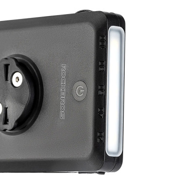 2V1 Predné bicykel svetlo 150lm pod meračom s Powerbank 5000Mah IPX6 - čierna