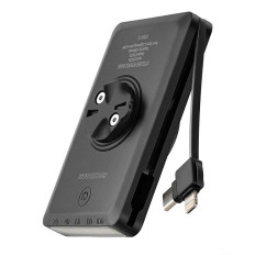 2V1 Predné bicykel svetlo 150lm pod meračom s Powerbank 5000Mah IPX6 - čierna