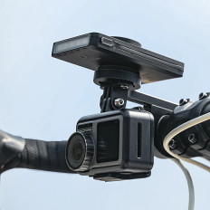 2V1 Predné bicykel svetlo 150lm pod meračom s Powerbank 5000Mah IPX6 - čierna