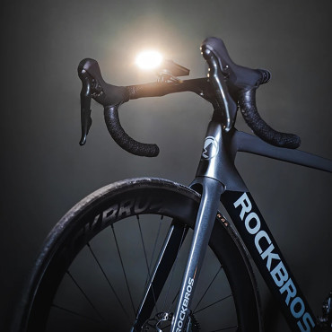 2In1 priekšējais velosipēdu lukturis 150lm zem skaitītāja ar PowerBank 5000mah IPX6 - melns
