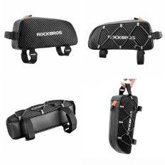 Bicykel Bag Vodotesné namontované na ráme s 1L CHRANE - BLACK
