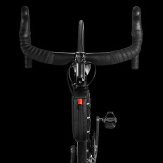 Sac à vélo étanche monté sur un cadre avec 1L tresse - Noir